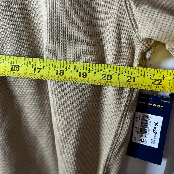 •NWT• POLO Ralph Lauren Tan long sleeve sleepwear in Large - Picture 8 of 12